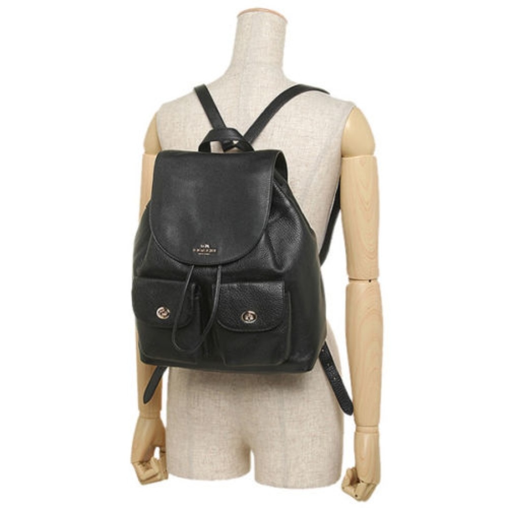 Coach Leather Backpack